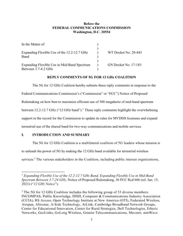 5G for 12 Ghz COALITION