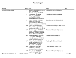 Results Report