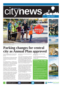 Parking Changes for Central City As Annual Plan Approved
