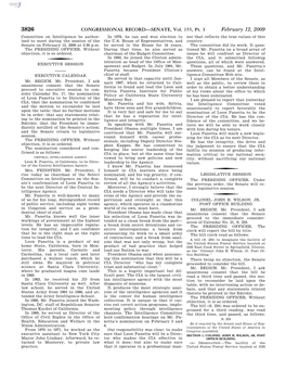 CONGRESSIONAL RECORD—SENATE, Vol. 155, Pt. 3 February