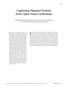 Capturing Planned Protests from Open Source Indicators