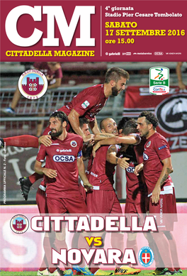 Cittadella Novara Vs