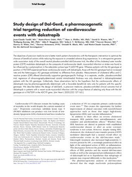 Study Design of Dal-Gene, a Pharmacogenetic Trial Targeting