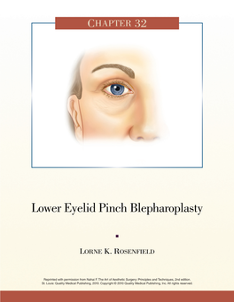 Lower Eyelid Pinch Blepharoplasty