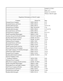 Exhibit N. CCS4.1 Page 1 of 5 Docket No. 01-035-01 Witness: John B