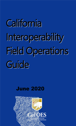 California Interoperability Field Operations Guide (FOG)