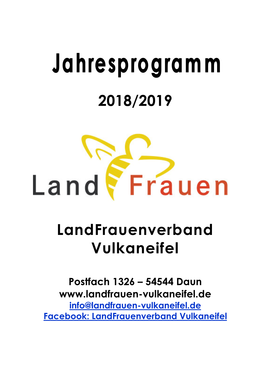 2018/2019 Landfrauenverband Vulkaneifel