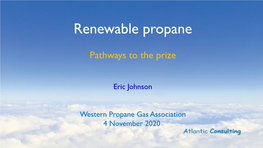 Renewable Propane