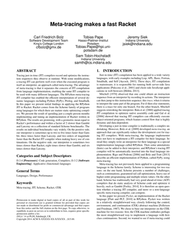 Meta-Tracing Makes a Fast Racket