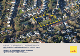 Prime Development Opportunity Land to the North of Greenbank Parish Church, Clarkston, G76 7DJ