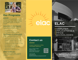 ELAC CAOT Brochure