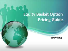 Stock Basket Option Tutorial | Finpricing