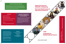 Applied Analysis & Scientific Computing Discrete Mathematics