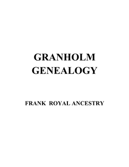 Frank Royal Ancestry