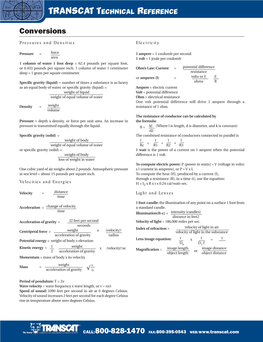 Conversions (PDF)