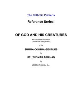 St.-Thomas-Aquinas-The-Summa-Contra-Gentiles.Pdf