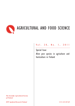 Agricultural and Food Science, Vol. 20 (2011): 117 S