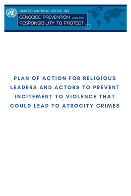 Plan of Action for Religious Leaders and Actors to Prevent Incitement to Violence That Could Lead to Atrocity Crimes