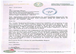 FORM 1 for the Proposed Development of East West Corridor Along the Musi River As Skyway