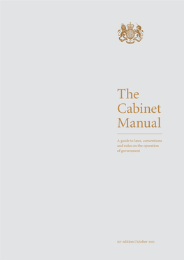 The Cabinet Manual