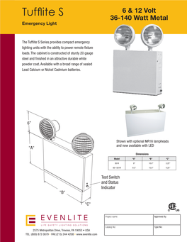 Tufflite S 36-140 Watt Metal Emergency Light