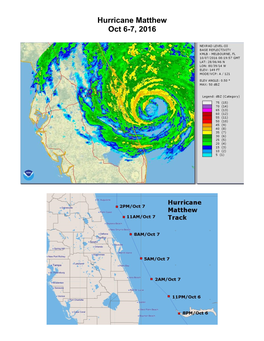 Hurricane Matthew Oct 6-7, 2016