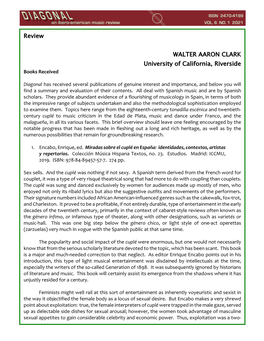 Review WALTER AARON CLARK University of California, Riverside