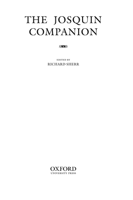 The Josquin Companion