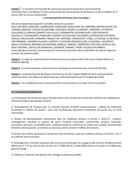 La Nouvelle Communauté De Communes Issue