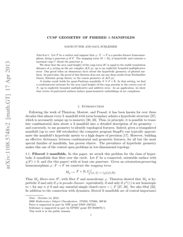 Cusp Geometry of Fibered 3-Manifolds