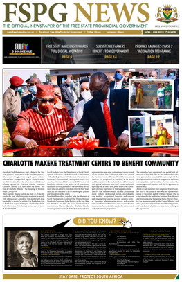 Charlotte Maxeke Treatment Centre to Benefit Community