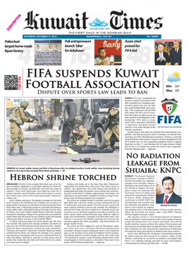 FIFA Suspends Kuwait Football Association