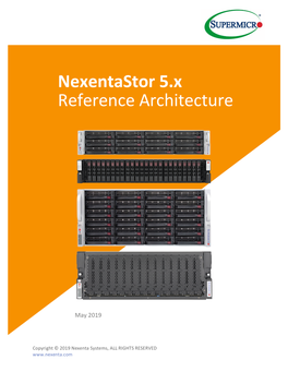 Nexentastor 5.X Reference Architecture- Supermicro