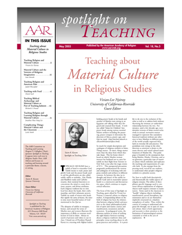 Material Culture in Religious Studies