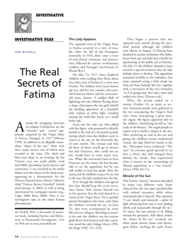 The Real Secrets of Fatima