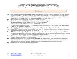 Malignant CNS Solid Tumor Rules