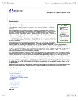 WOIS - Meteorologists