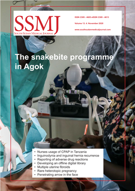 The Snakebite Programme in Agok
