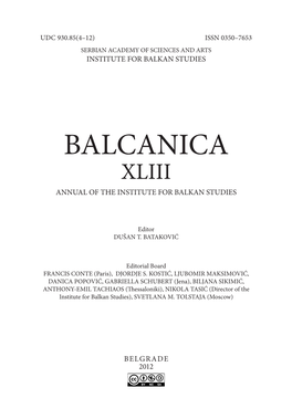 Imagining the Serbs Revisionism in the Recent Historiography of Nineteenth-Century Serbian History