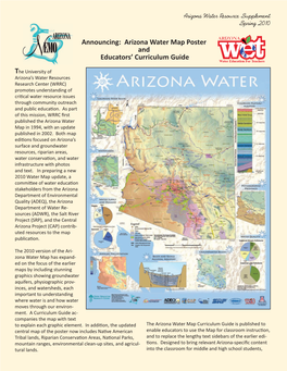 Arizona Water Resource Spring 2010 Insert