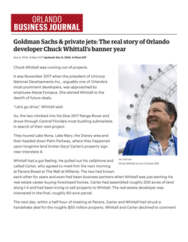 The Real Story of Orlando Developer Chuck Whittall's Banner Year