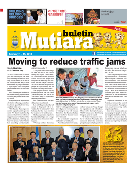 Moving to Reduce Traffic Jams Story by Chan Lilian Visit to Farlim on Jan 27