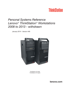 Thinkstation Withdrawn Book