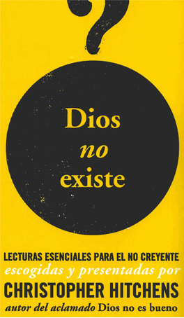 CHRISTOPHER HITCHENS Aator Del Aclamado Dios No Es Bueno Dios No Existe