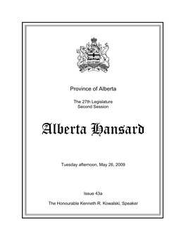 Alberta Hansard