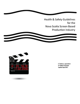 NS Screen Industry Health and Safety Guidelines
