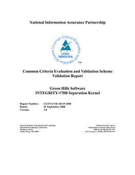 National Information Assurance Partnership