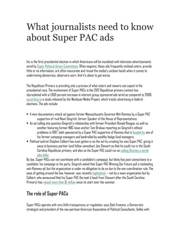 What Journalists Need to Know About Super PAC