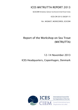 Report of the Workshop on Sea Trout (WKTRUTTA)