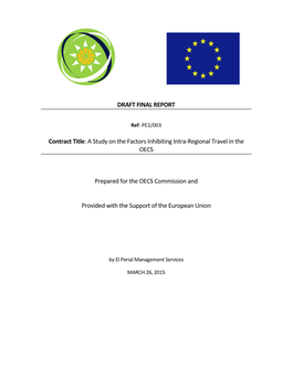 OECS – Draft Final Report Factors Inhibiting Intra-Regional Travel Mar 2015